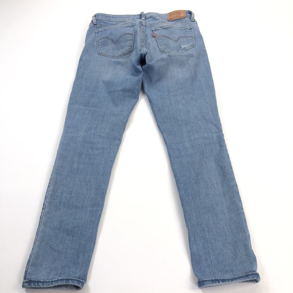 Levi's 711 Skinny 27 (Fits 29W 27L) Mid Rise Distressed Denim Jeans